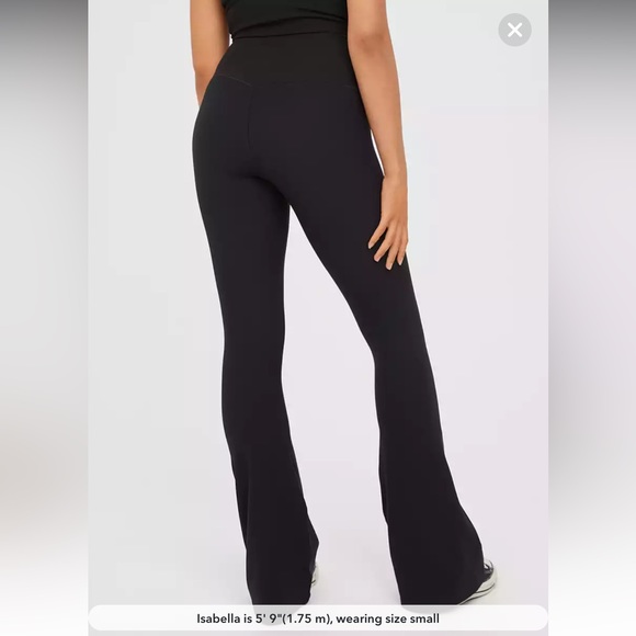 OFFLINE By Aerie Real Me Waffle High Waisted Ruched Flare Legging XS Short - Picture 3 of 8